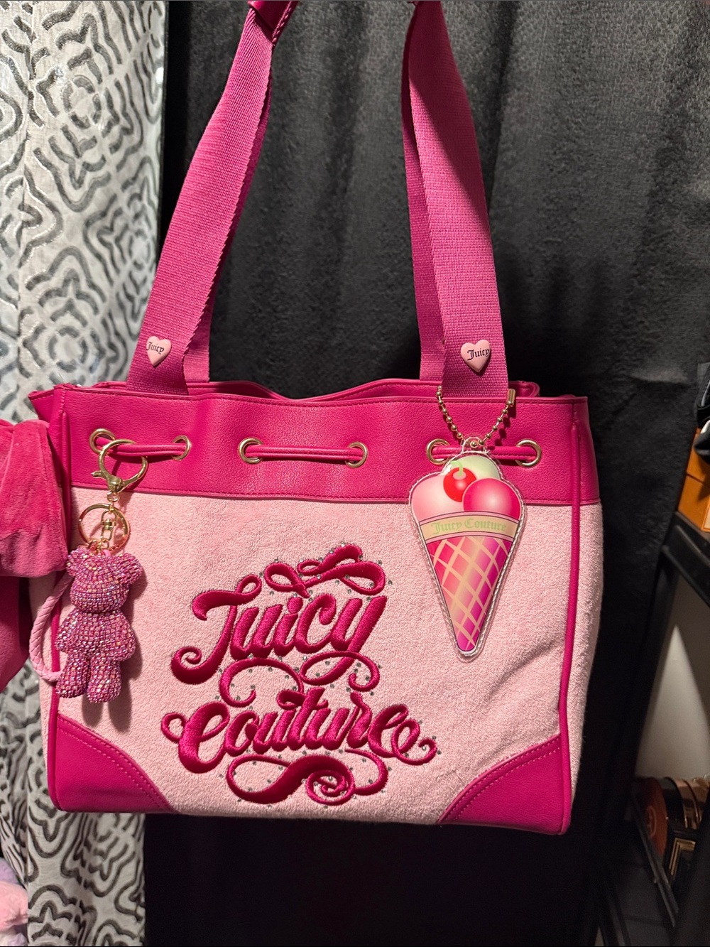 Juicy Couture Sugar rush Flamingo tote